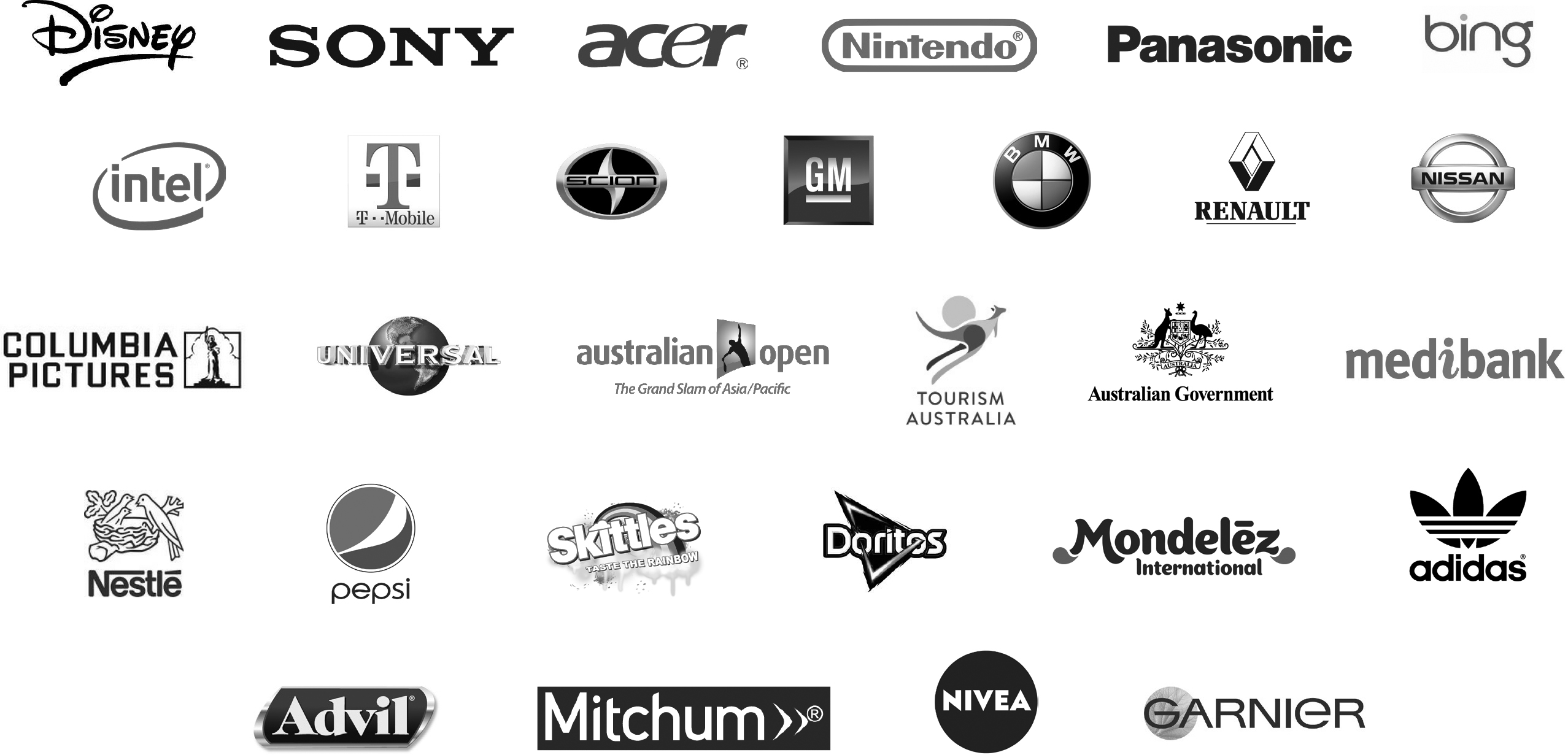 Global brand logos